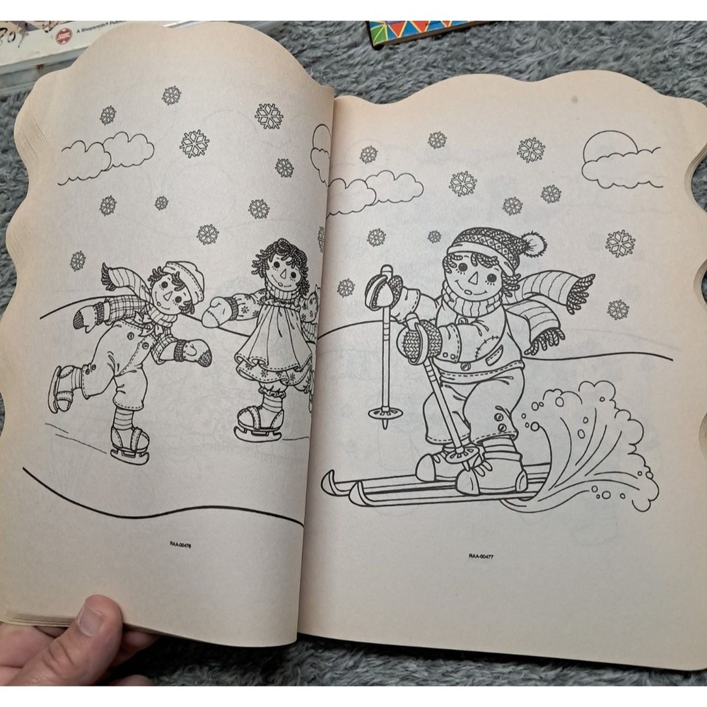 Vintage Whitman Raggedy Ann & Andy Circus Play Day Paper Dolls & Coloring Books - Picture 6 of 13